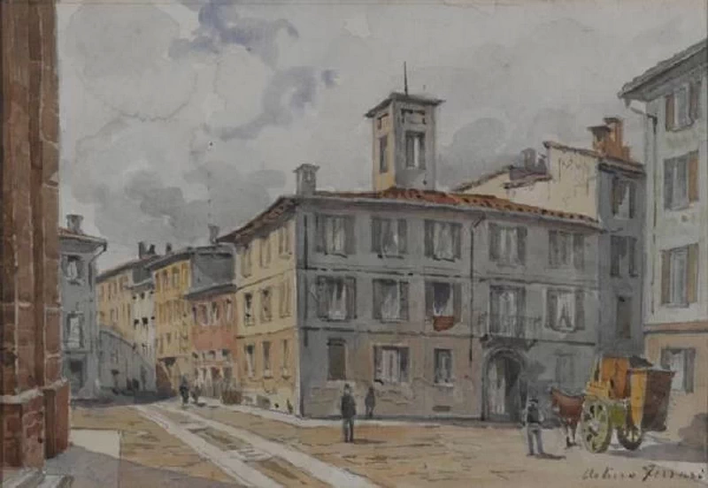 Via e Vicolo S. Vittore al Teatro, 1890 - 1910, Civiche Raccolte Storiche. Museo di Milano